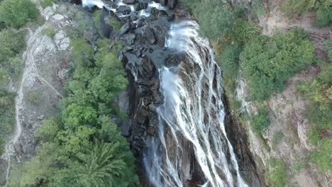 Aerial-views-of-waterfalls-in-Aosta-Valley