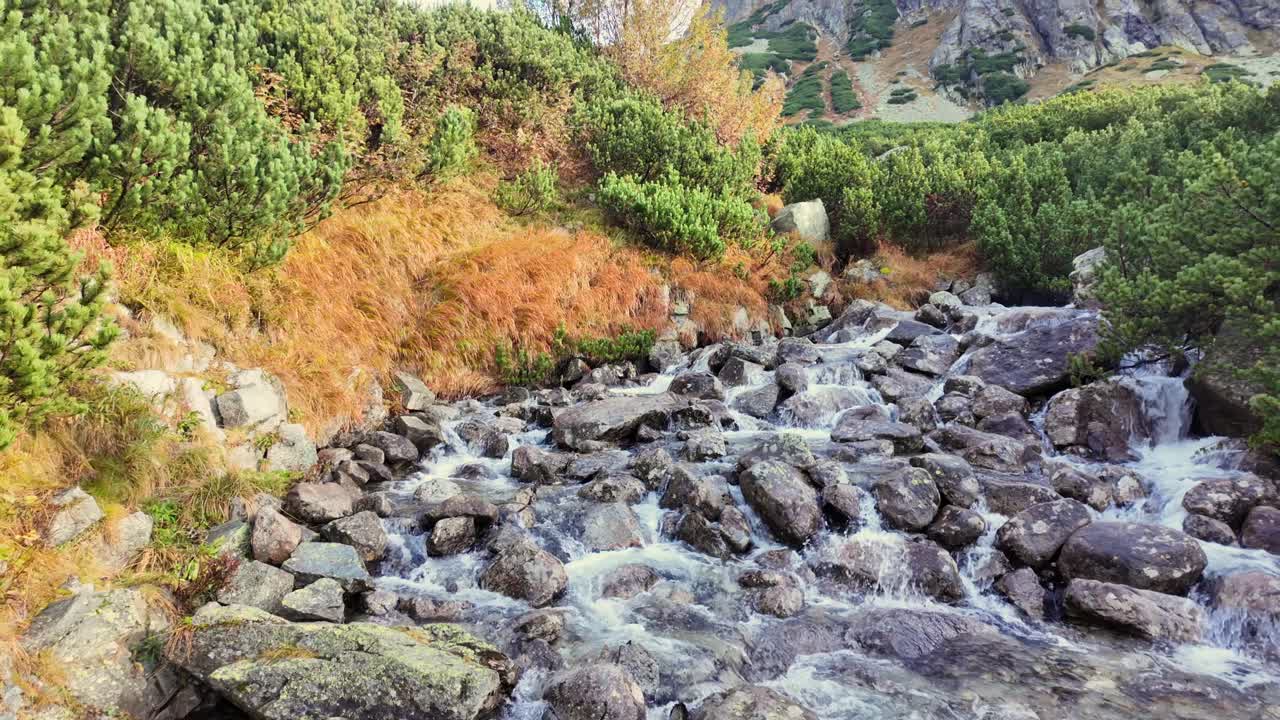 Epic Slow Motion Shot of a Mountain Stream