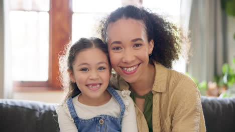 Love,-face-and-mother-with-girl-child-on-a-sofa