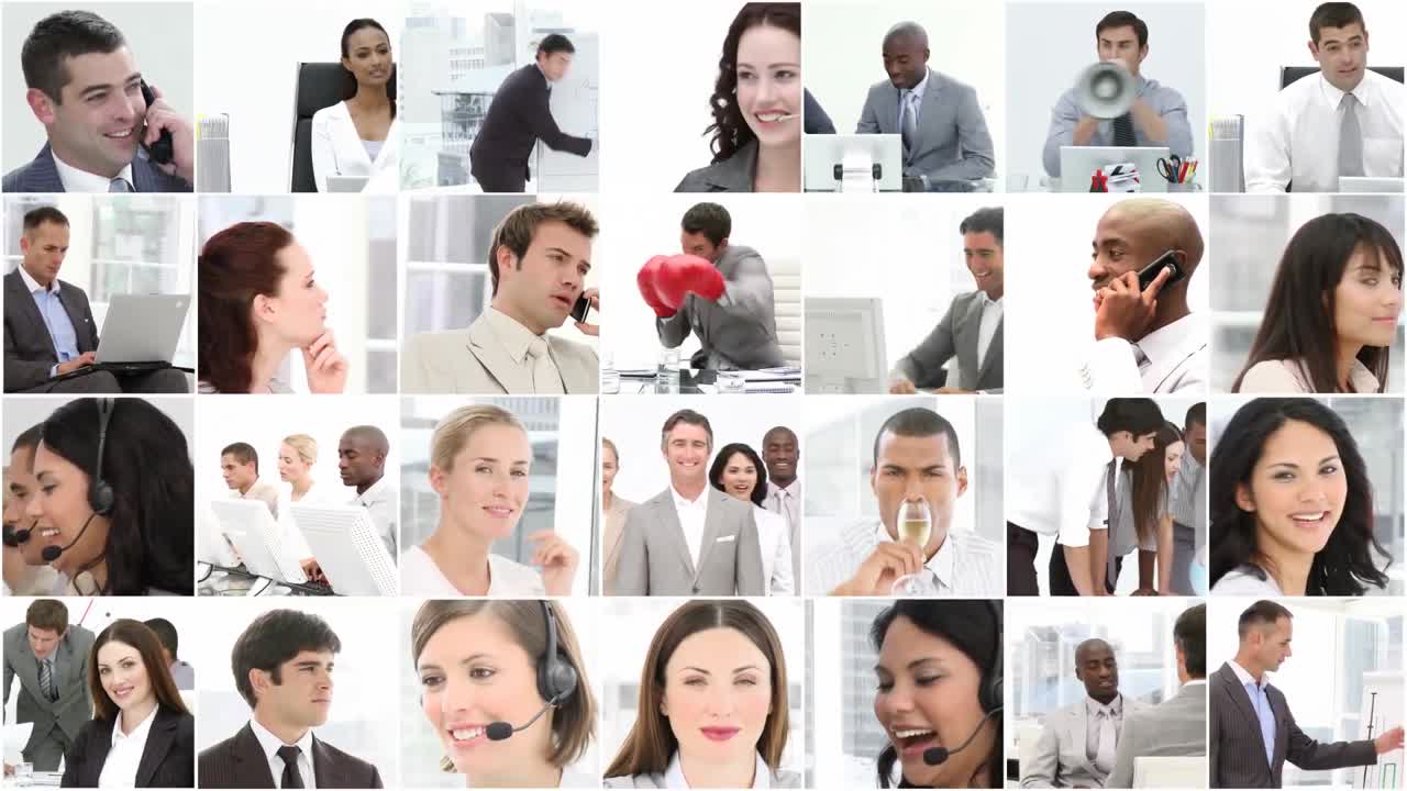 함께 일하는 사업가 들