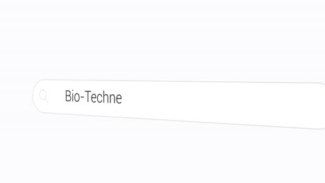 búsqueda de biotecnología en el motor de búsqueda