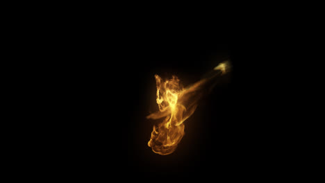 Fire-flames-effect-on-black-background