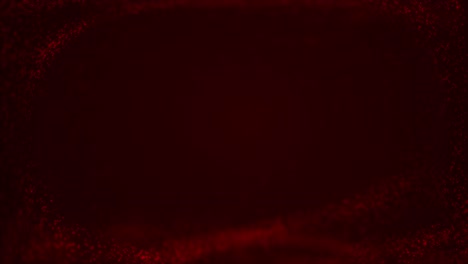 abstract red particle circle frame on black background. glowing digital particles form an evolving circular border, ideal for overlays, intros, or futuristic concepts. seamless loop