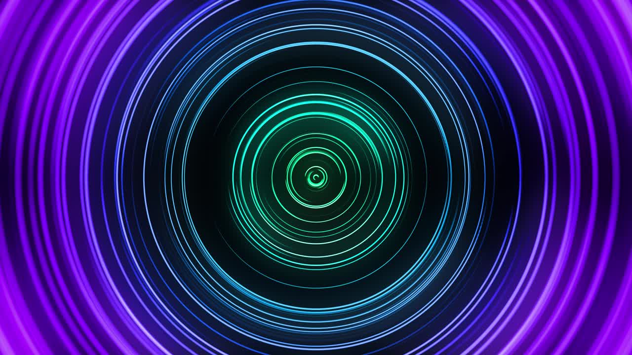 VJ Purple Blue Neon Circles
