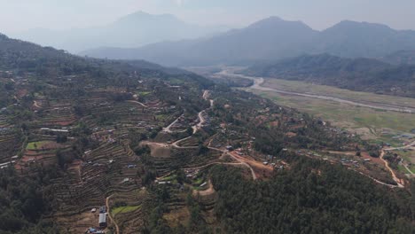 Wunderschöne-Landschaft-Von-Nepal-In-Gorkha