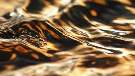 abstract waves of molten gold