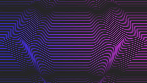 purple and blue neon geometric waves pattern in 80s style