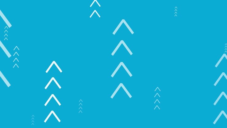 Animation of online white arrows moving on blue background