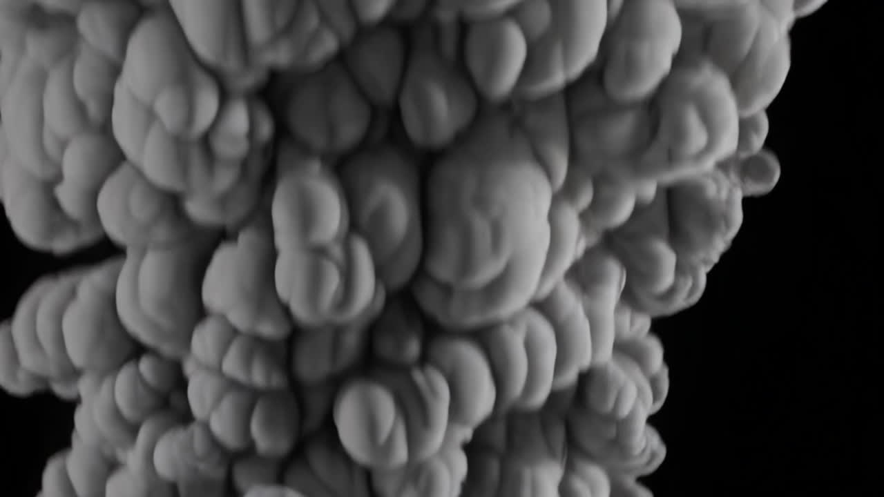 Abstract Gray Smoke Cloud