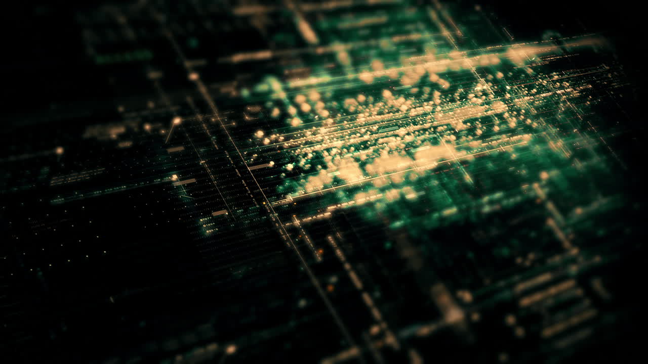 simulación avanzada de matrices de datos con un entorno digital de vanguardia con una visualización dinámica e inmersiva de las redes de información de matrices de datos interconectadas