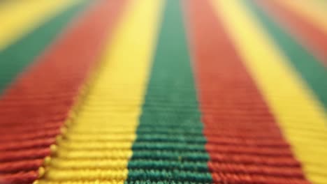 yellow, green and red stripes. macro close-up