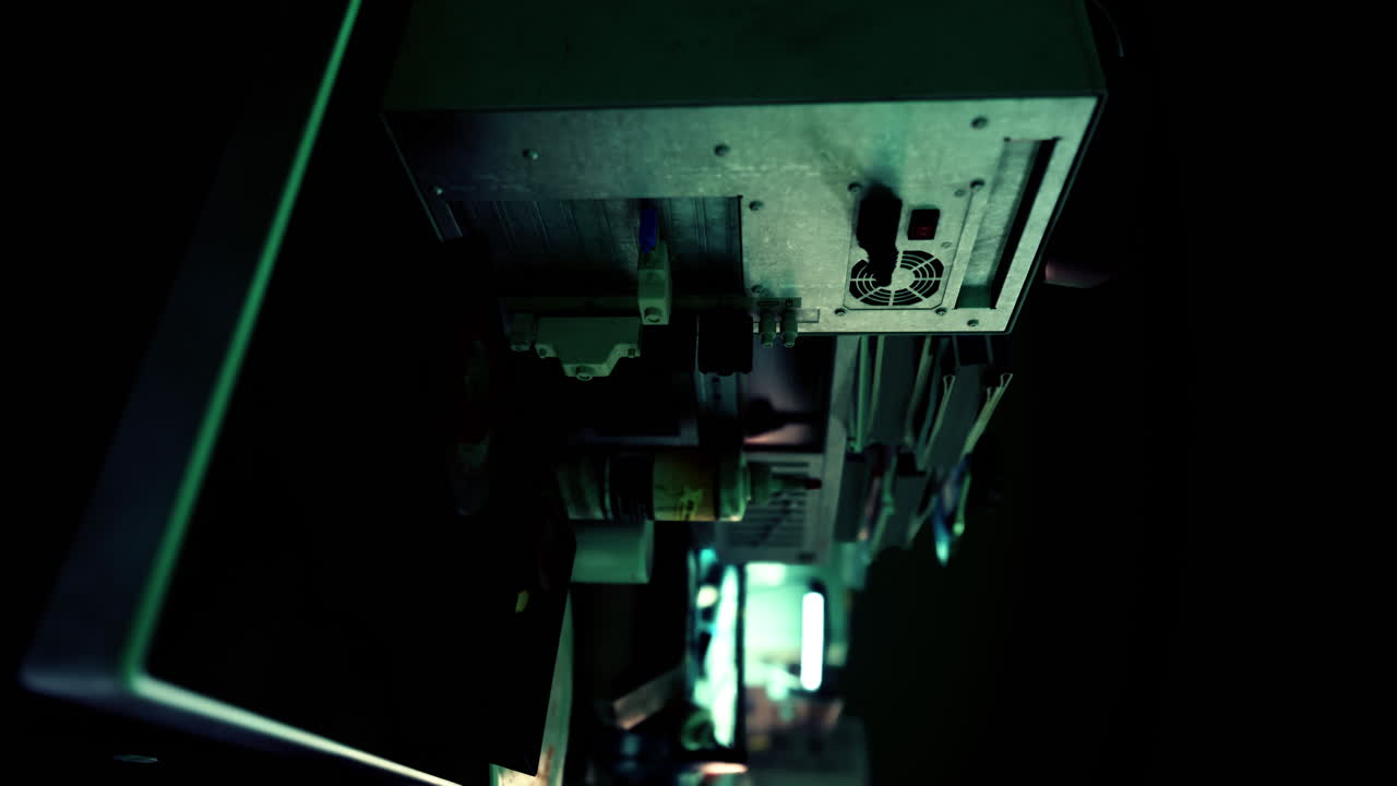 panel trasero de las máquinas industriales