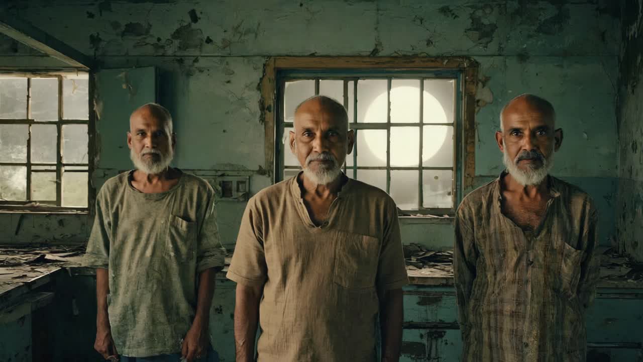 Three Men in an Abandoned Building
