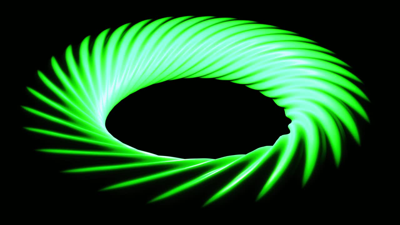 Abstract Green Spiral