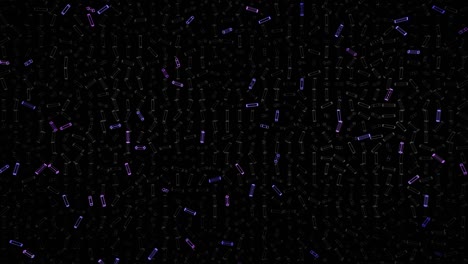3d abstracto simple fondo geométrico con rectángulos multicolores marcos como bombillas de luz parpadeando luces de neón en 4k. animación en bucle suave. diseño de movimiento creativo simple bg con objetos 3d
