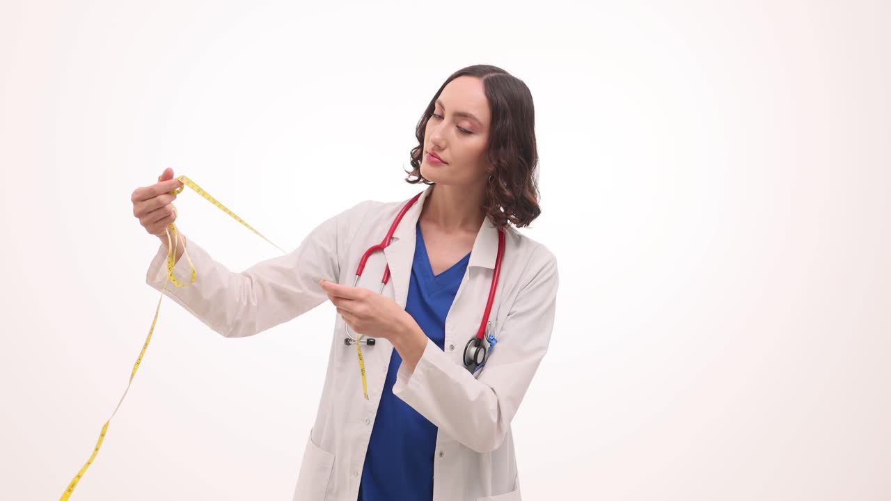 Female Doctor with Measuring Tape