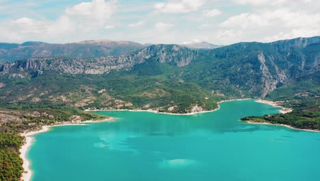 stunning aerial view of the gorges du verdon and surroundings