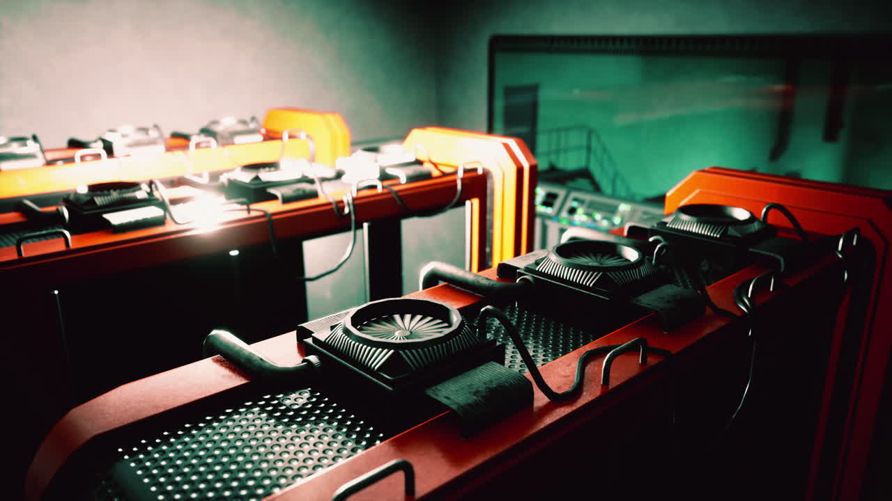 컴퓨터 그래픽 카드를 사용하는 암호화폐 채굴 농장