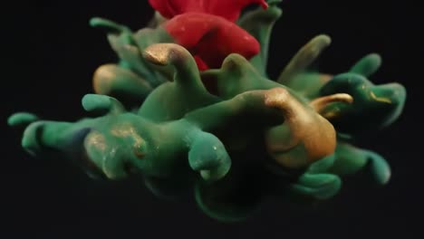 explosión de tinta de colores
