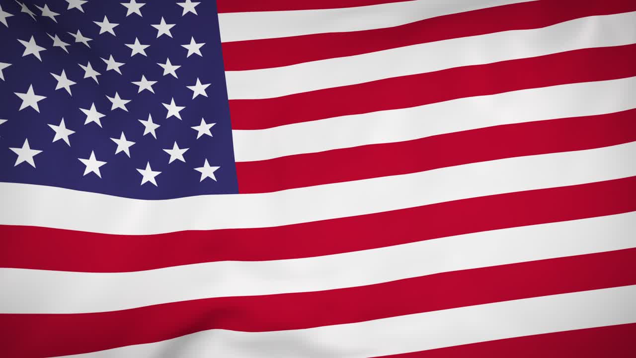 agitando la bandera de los estados unidos de américa - bucle sin costuras