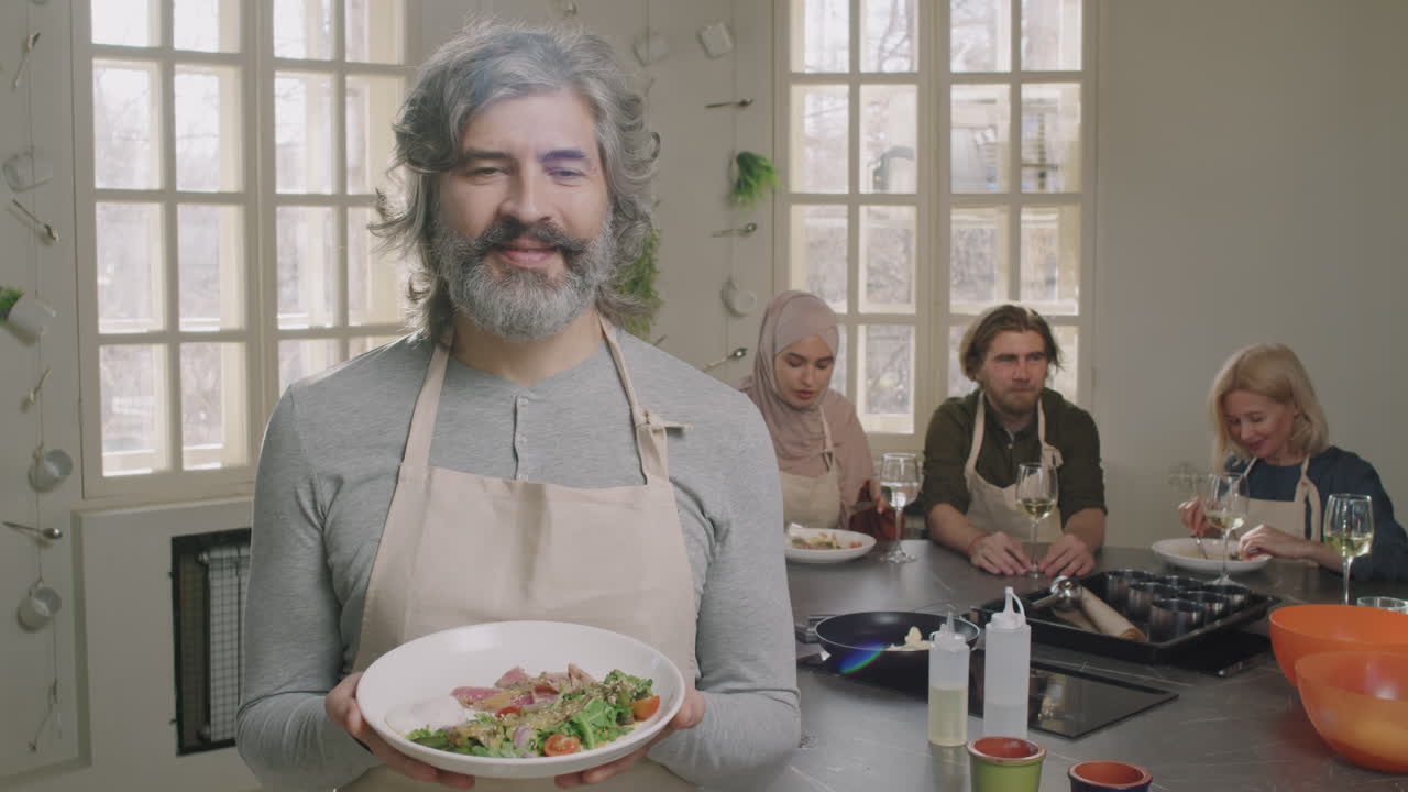 People cooking in a kitchen