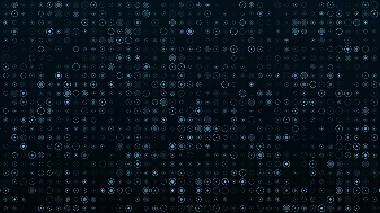 Abstract Digital Background with Pulsing Blue Circles