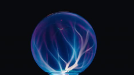 electric plasma ball in the night