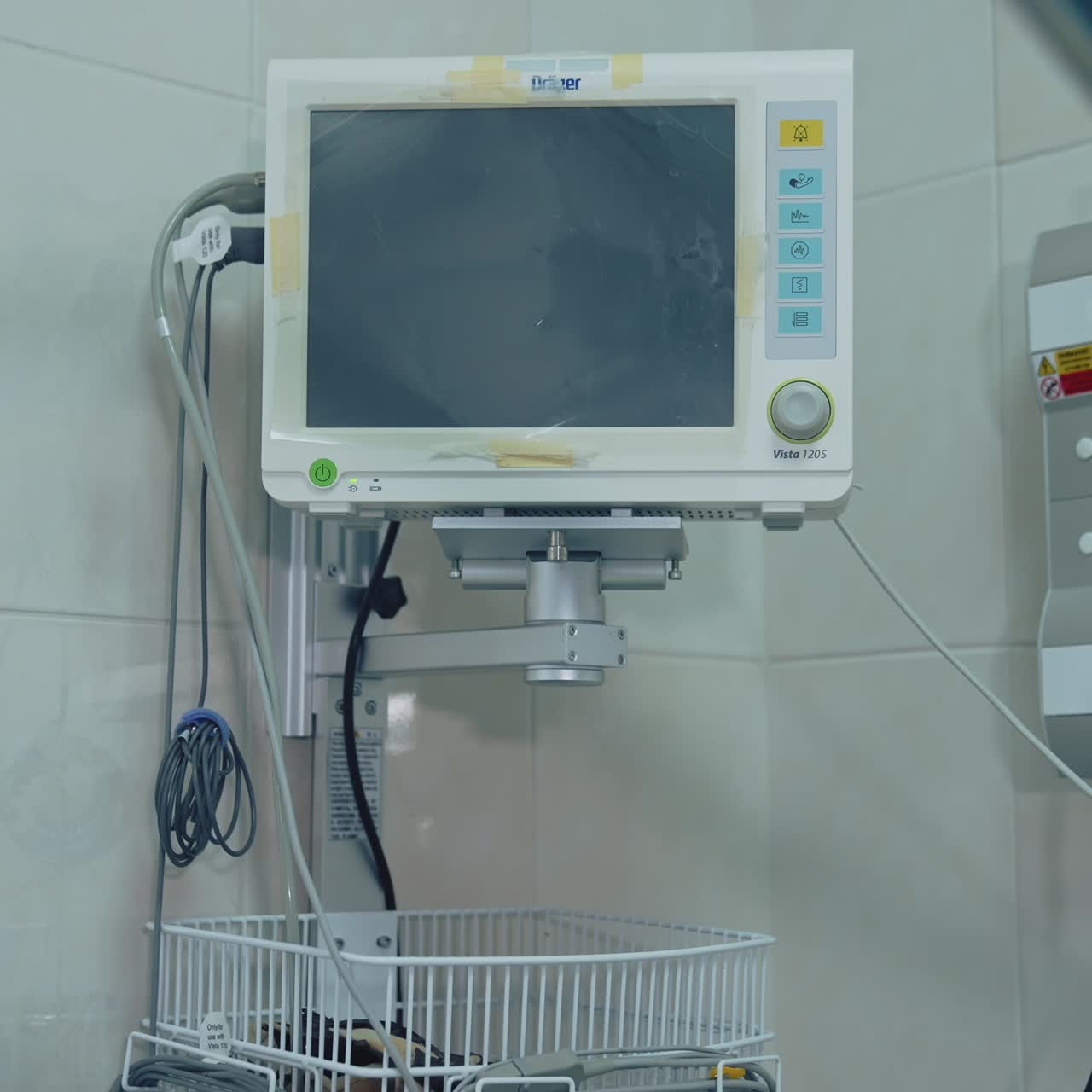 Modern medical equipment in new hospital. Intensive care unit
