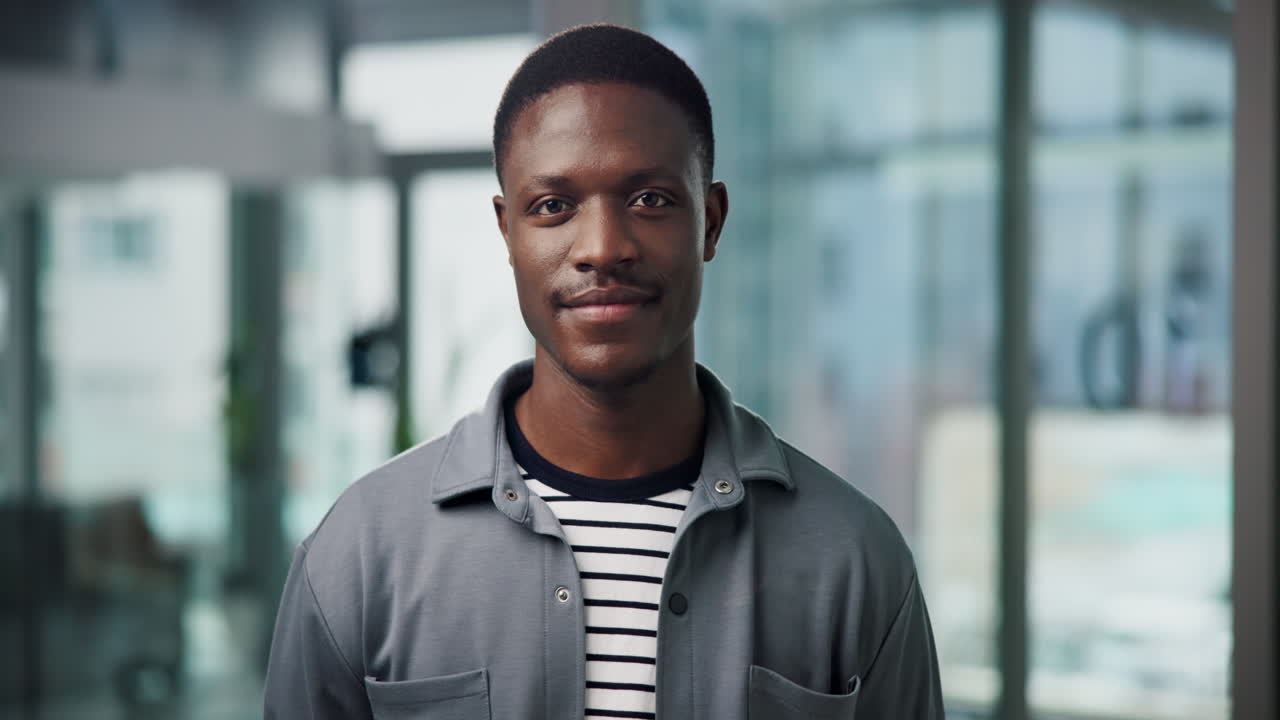 Portrait of a Smiling African American Man
