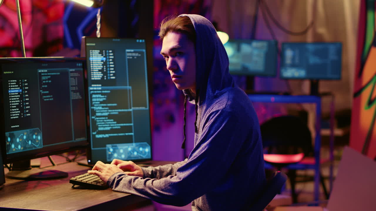 Hacker building spyware software