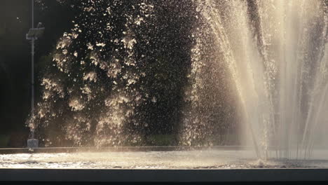 The-water-fountain-at-the-Bandaranaike-Memorial-International-Conference-Hall-in-Sri-Lanka---slow-motion-pan