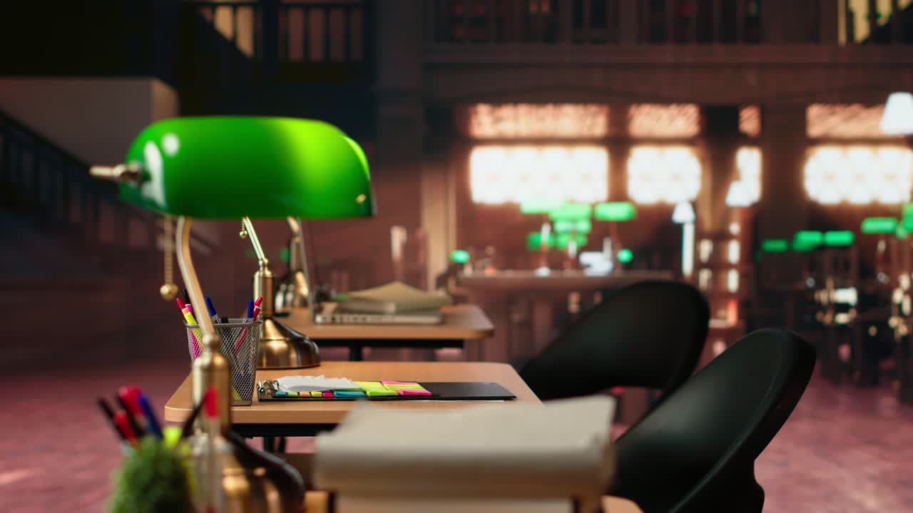 espacio de biblioteca anticuado con elegante diseño interior de madera clásico