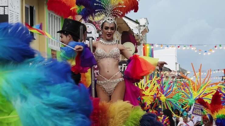Colorata Parata del Gay Pride in Thailandia