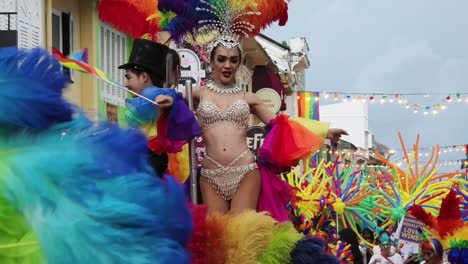 colorful gay pride parade in thailand