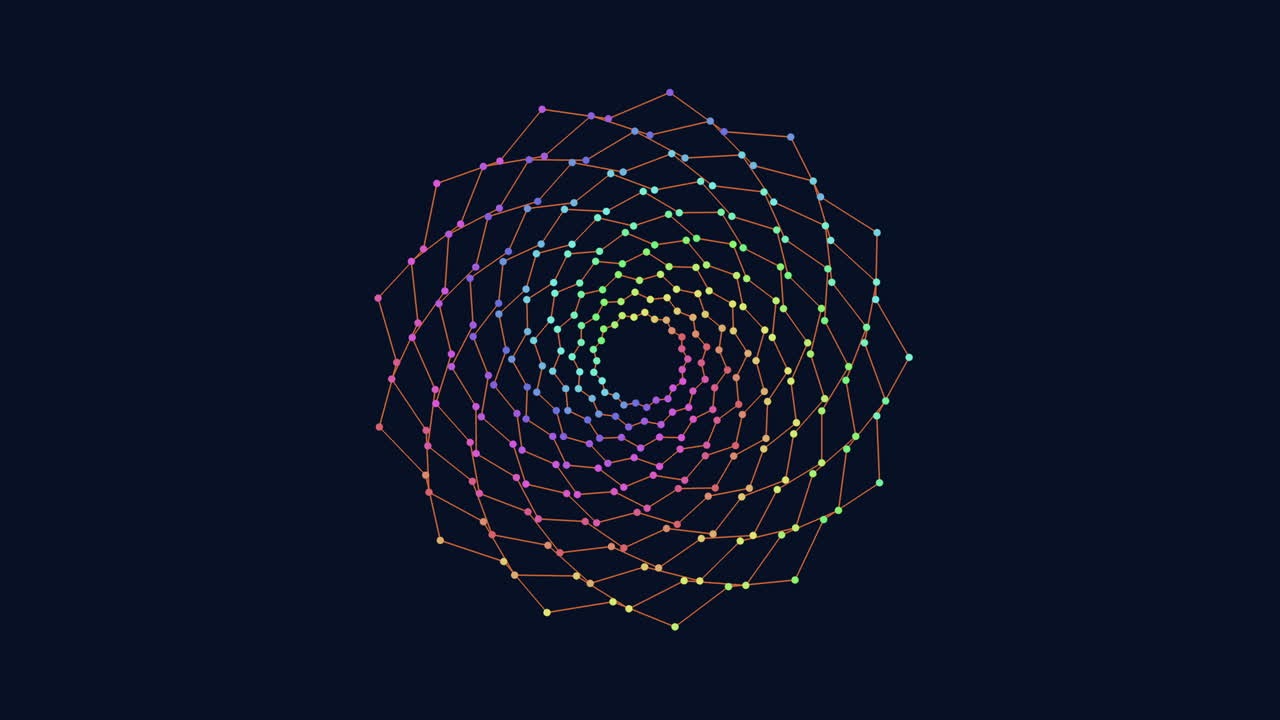 vibrante telaraña arco iris 3d una representación colorida e intrincada de una telaraña