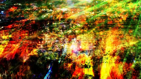 colorful abstract light shining on grungy surface - 4k seamless loop motion background animation