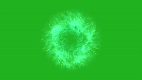 portal de ciencia ficción con gráficos en pantalla verde