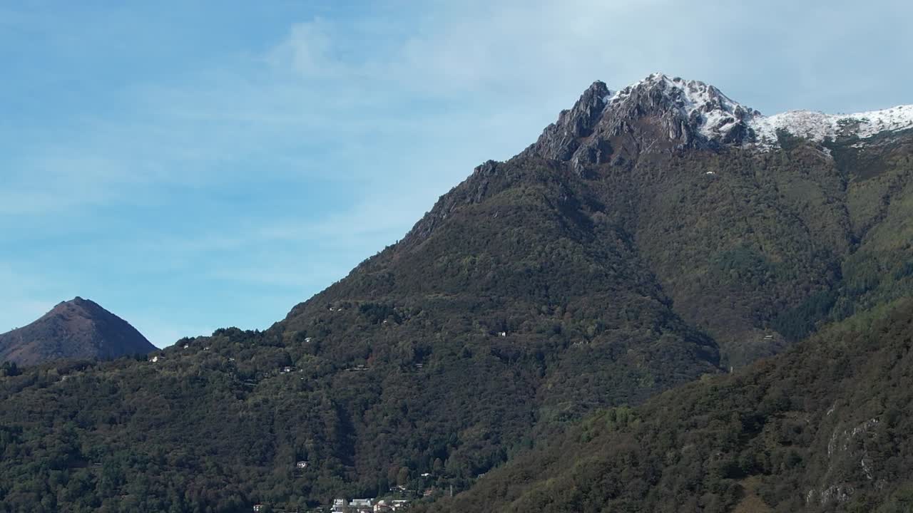 Stunning aerial view of the Italian Alps showcasing majestic peaks
