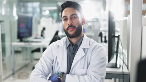 portrait of a scientist in a lab