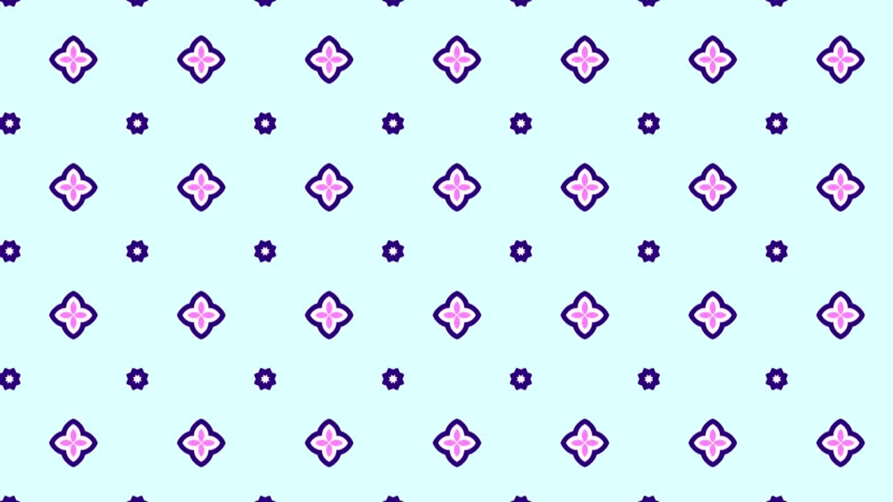 기하학적 장식 스타일의 추상 배경 애니메이션 텍스처