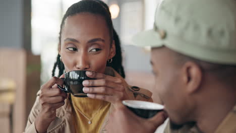 Couple,-coffee-and-in-love-with-flirt