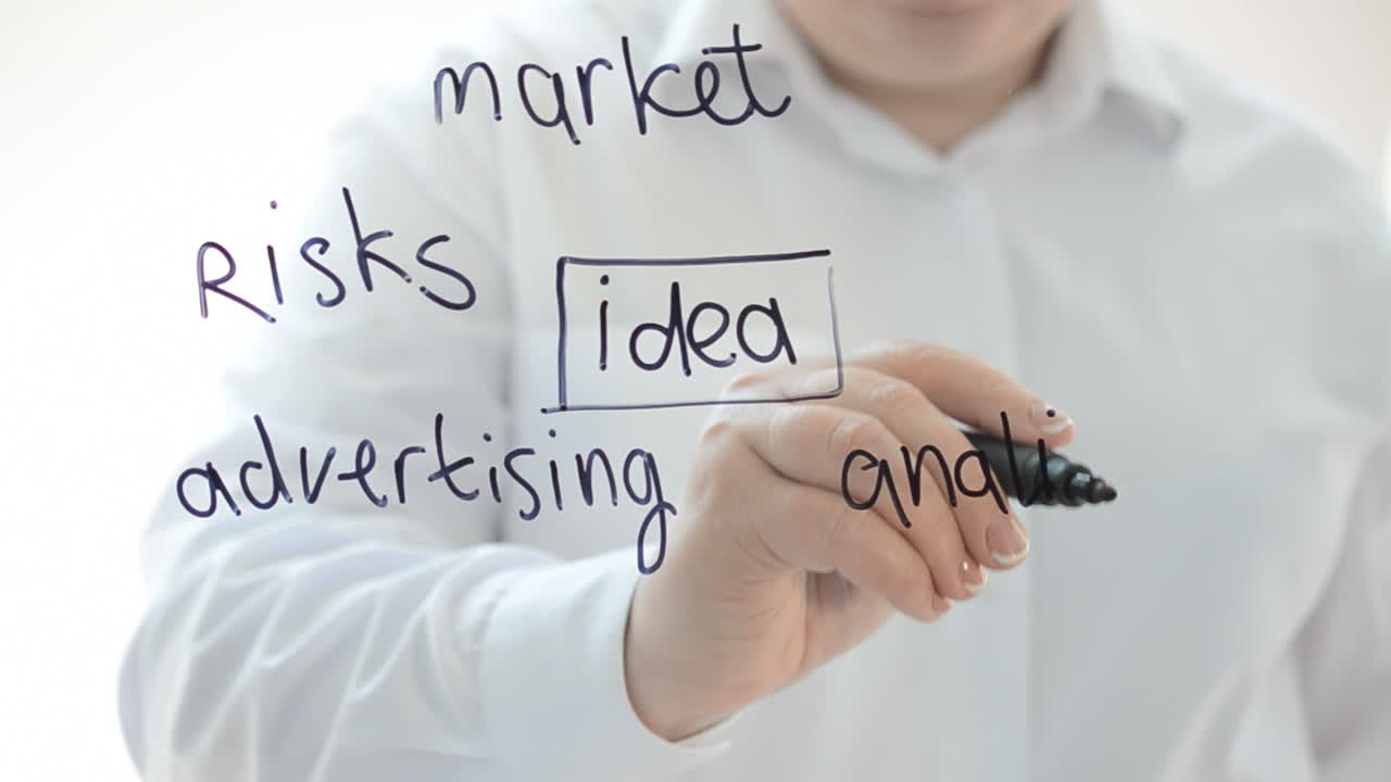 Business strategy. We draw a marker