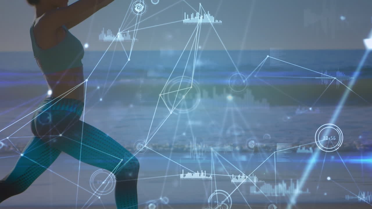 요가를 연습하는 백인 여성에 대한 데이터 처리 및 연결 네트워크의 활성화