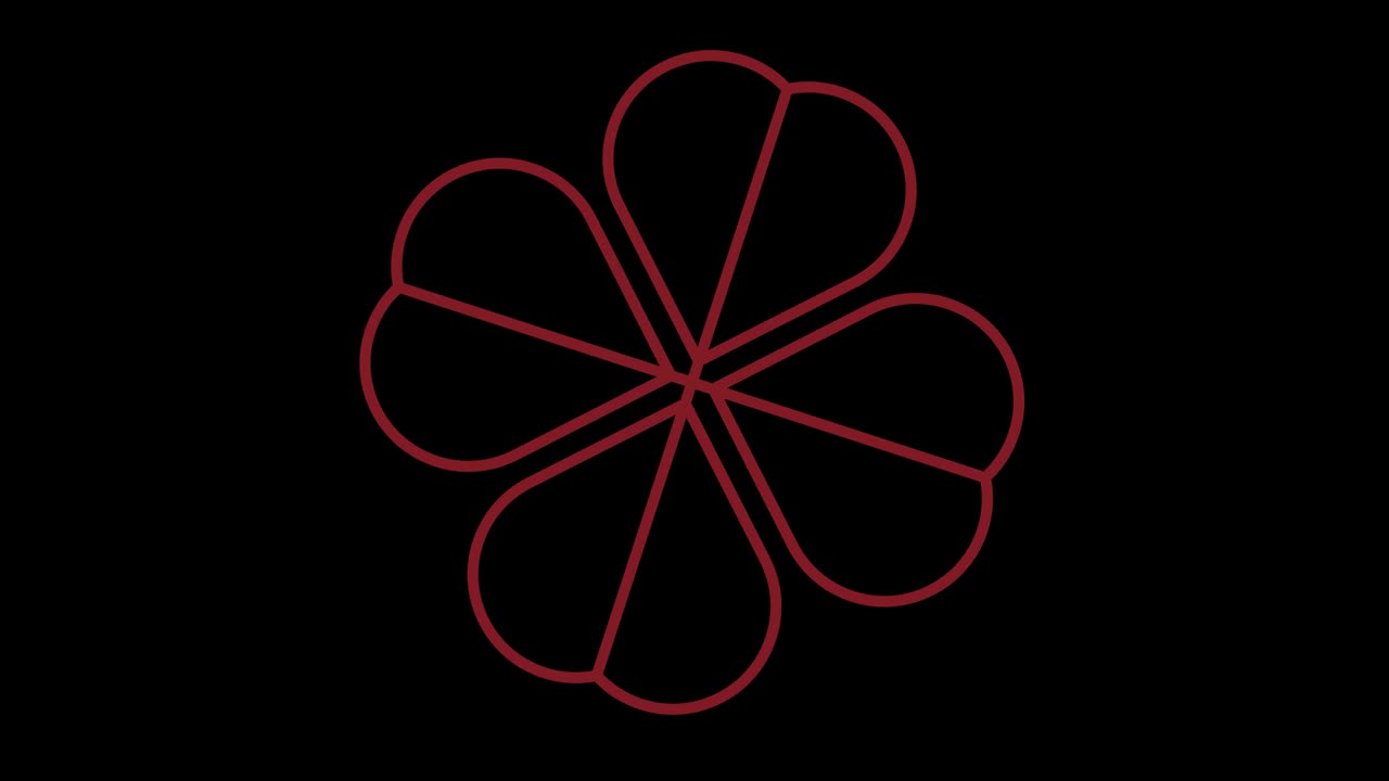 modelo de video 4k con efecto estroboscópico e hipnótico, en formato de video 16: 9.