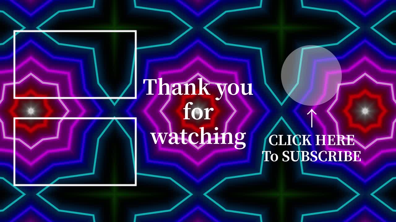 patrón de signo de neón tarjeta de finalización pantalla de finalización gráficos de movimiento