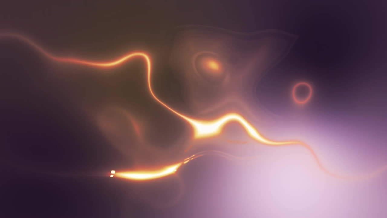 animación de formas de luz que se mueven sobre un fondo negro