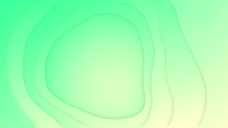 animación de líneas de gradiente verde ondulando en un bucle sin costuras