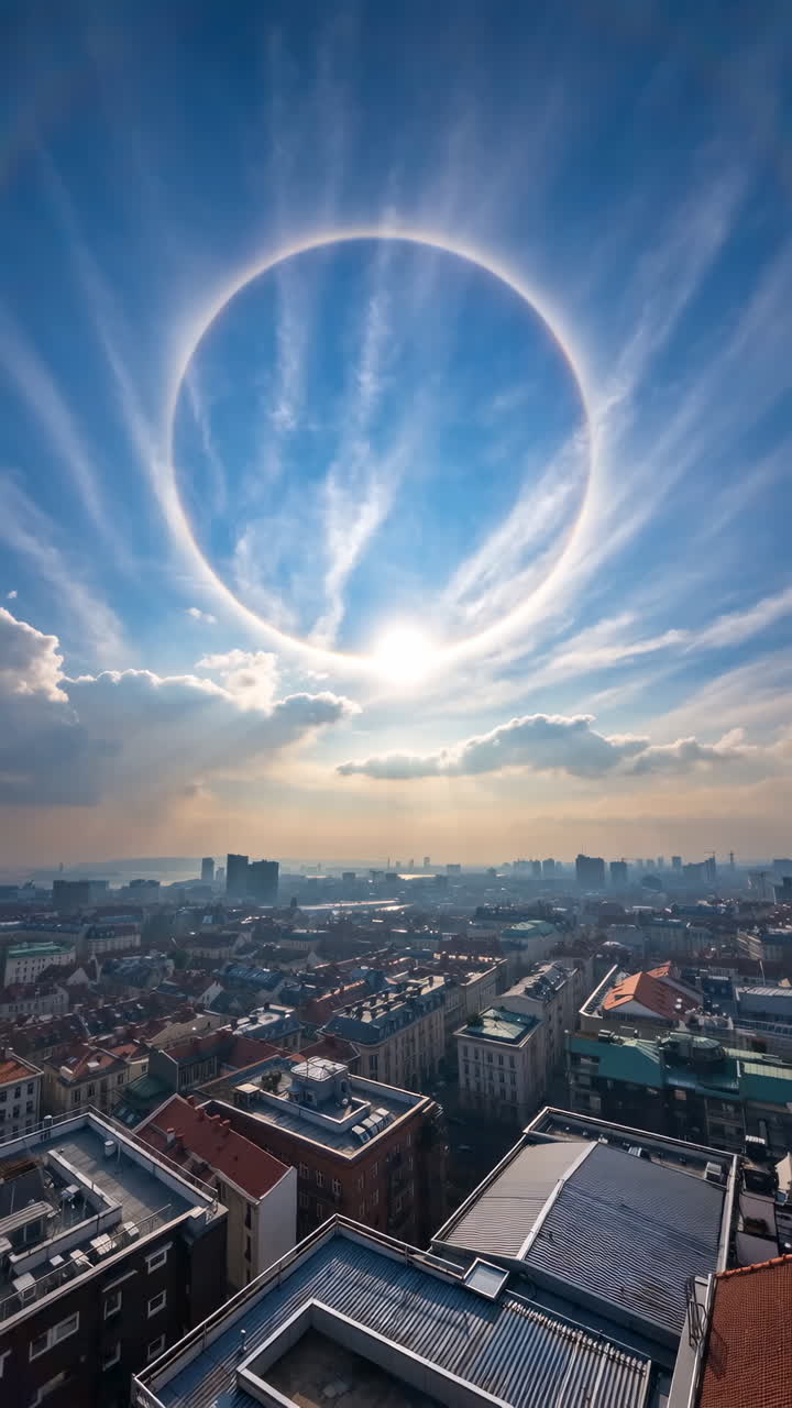 Cityscape with a Halo