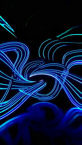 vibrant abstract neon light trails