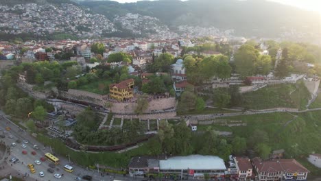 ciudad histórica de bursa con textura